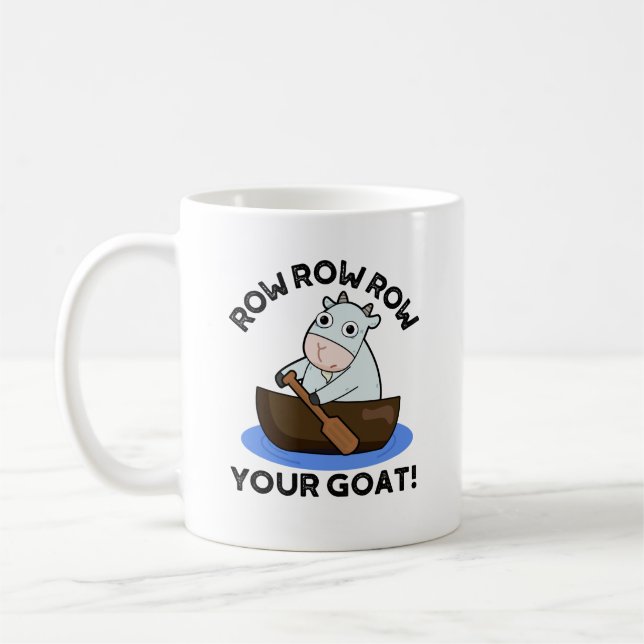 Rad rad din goat-funny djurpun kaffemugg (Vänster)