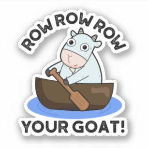 Rad rad din goat-funny djurpun klistermärken