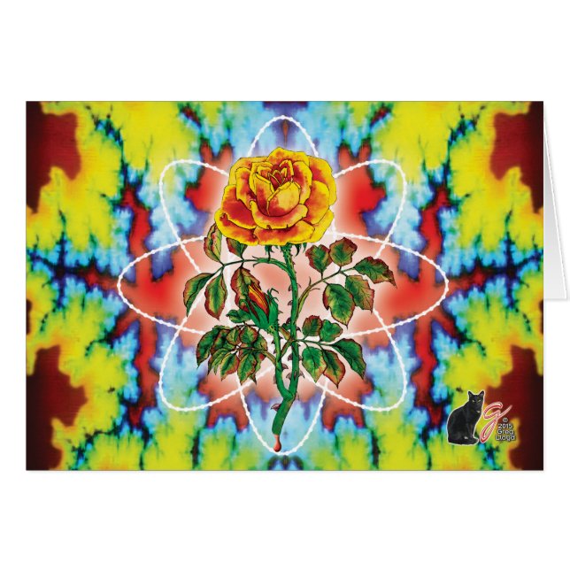 Rad Rad steg Hälsningskort (Framsidan Horizontal)