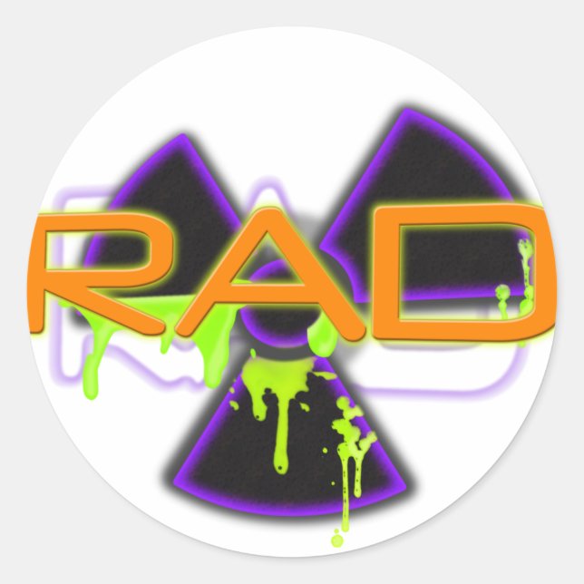 Rad Runt Klistermärke (Framsida)