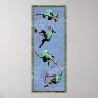 Rad Skate Luft, Copyright Karen J Williams Poster