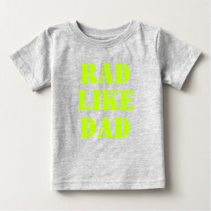 Rad som Pappa Non grönt modern typografi roligt T Shirt