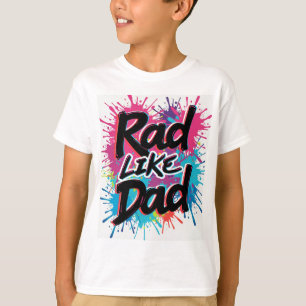 Rad som Pappa Shirt Retro Småbarn Far dag Tee