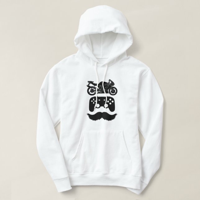 Rad.spel.Pappa svart grafik med text (b) Hoodie (Design framsida)
