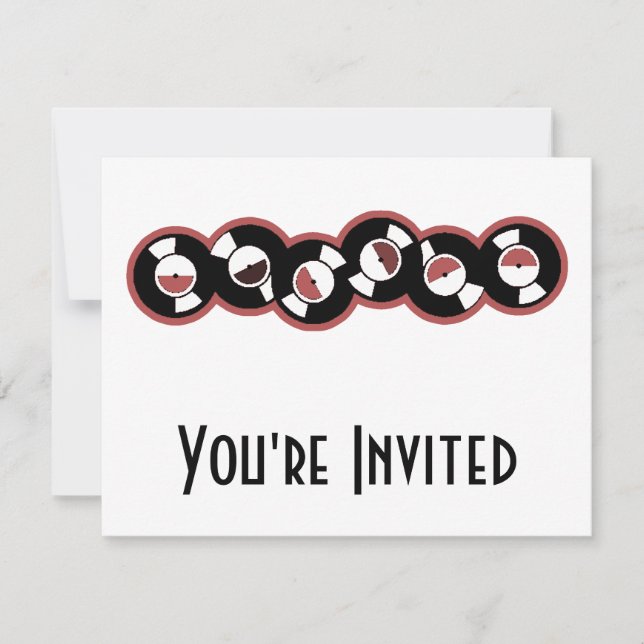 Rad spelningsrad inbjudningar (Framsida)