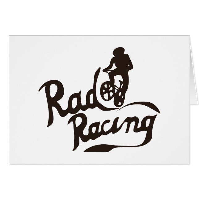 rad-tävla hälsningskort (Framsidan Horizontal)