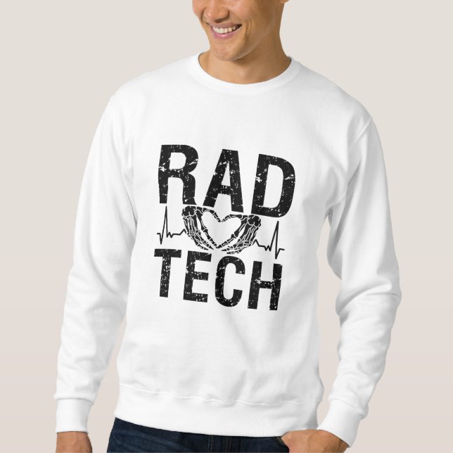 Rad Tech Medicine Technolog Xray Radiology Tech Lång Ärmad Tröja (Framsida)