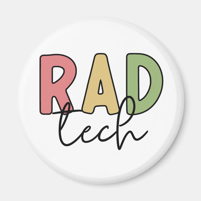 Rad Tech Radiologic Technology Radiology Magnet (Framsidan)