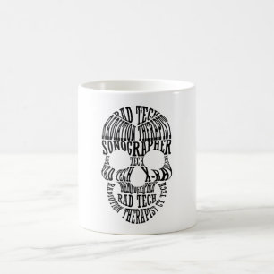 Rad Tech Skull-teknikern Xray Radiology Tech Kaffemugg