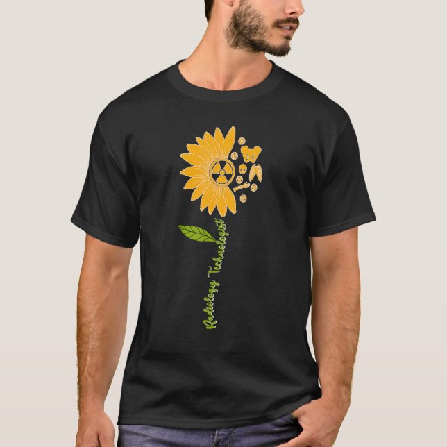 Rad Tech Solros Radiology Technolog T Shirt (Framsida)