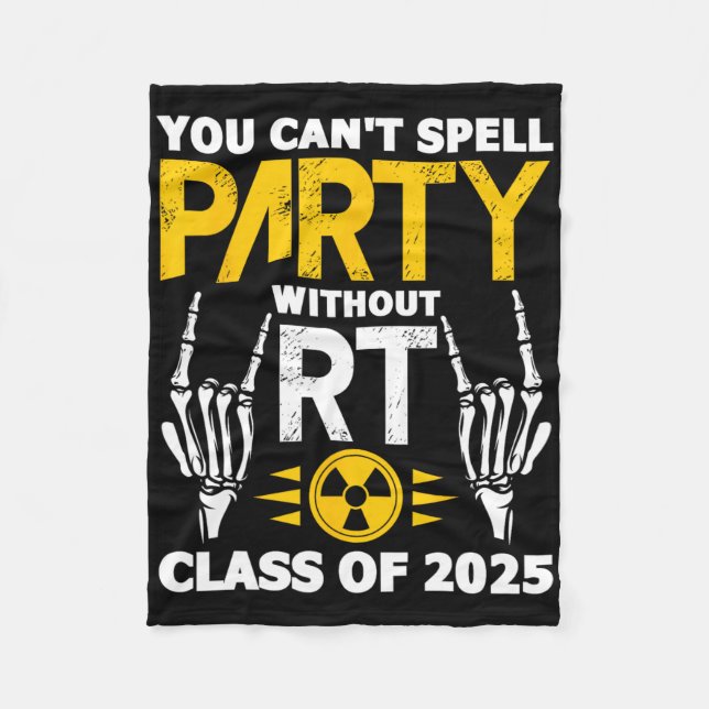 Rad Tech Student RT Cl från 2025 års radiologiexam Fleecefilt (Framsidan)