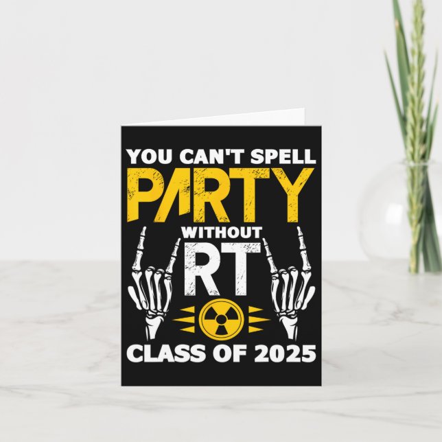 Rad Tech Student RT Cl från 2025 års radiologiexam Kort (Framsida)