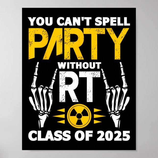 Rad Tech Student RT Cl från 2025 års radiologiexam Poster (Framsidan)