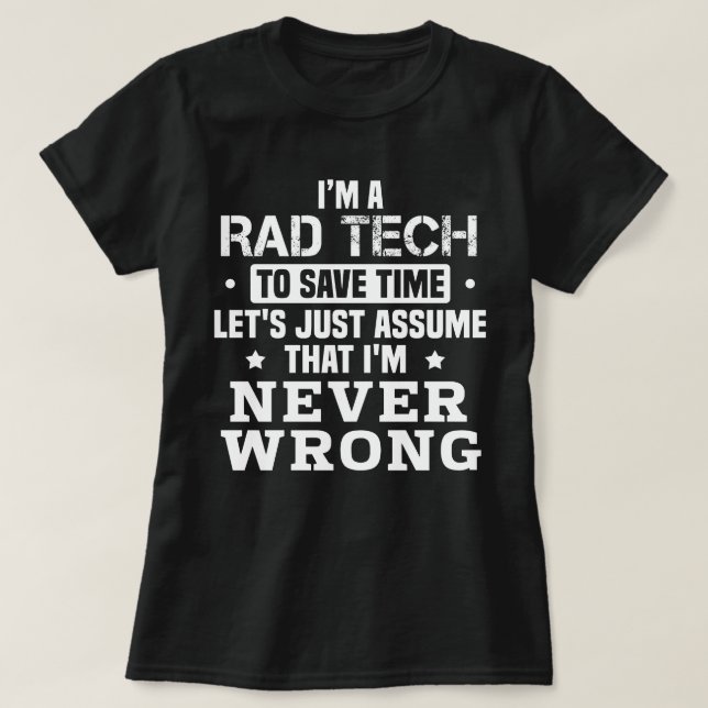 Rad Tech T Shirt (Design framsida)