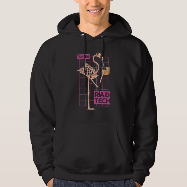 Rad Tech X Ray Tech Flamazing Flamingo Radiographe Hoodie (Framsida)