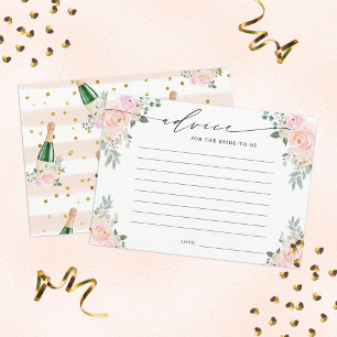Råd till Blommigten för champagne Tilläggskort