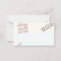 Råd till Bride Cards