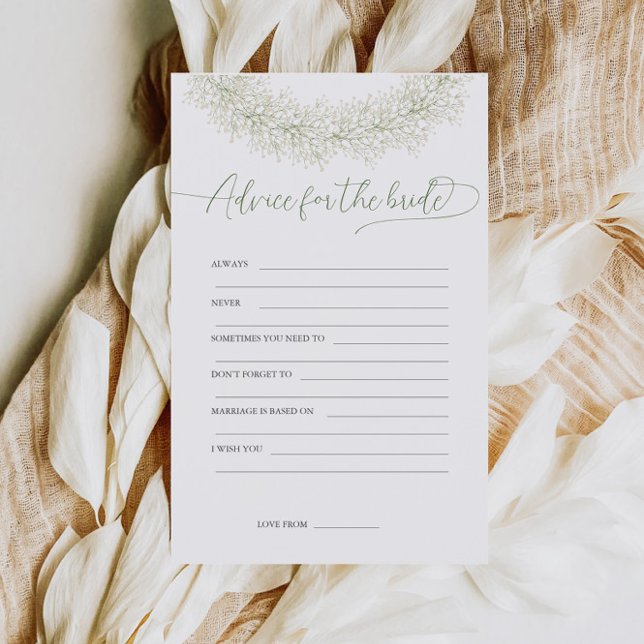 Råd till bruden Bröllopslek Flyer (Skapare uppladdad)