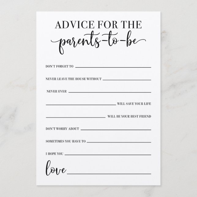 Råd till de föräldrar som ska bli babyskor program (Framsida)