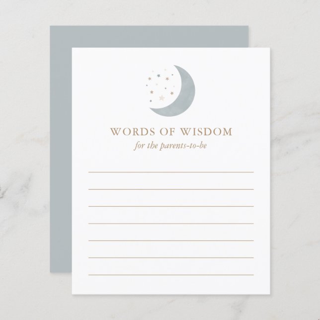 Råd till föräldrar över babyspelet i Måne (Fram/baksida)