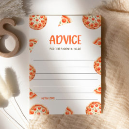 Råd till föräldrar, Pizza Baby Shower Advice Inbjudningar