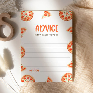 Råd till föräldrar, Pizza Baby Shower Advice Inbjudningar