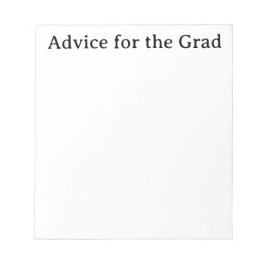 Råd till Grad Anteckningsblock