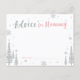 Råd till mamman, Baby Shower Rådkort Inbjudningar