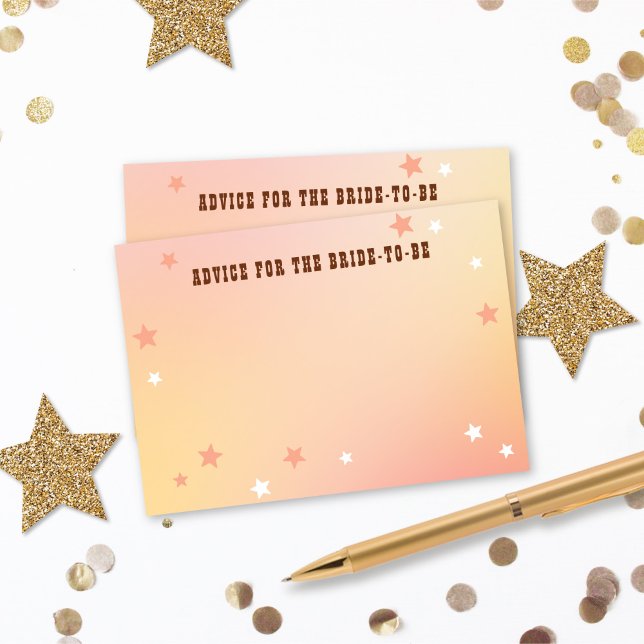 Råd till Möhippan Bride Western Peach Tilläggskort (Skapare uppladdad)