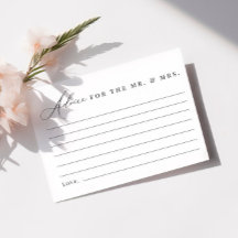 Råd till Mr. & Mrs Card Modern Elegant