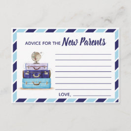 Råd till New Parents Travel Baby dusch-spel Tilläggskort