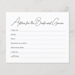 Råd till spelet Bride and Groom Flygblad