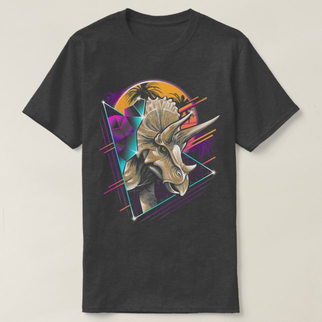 Rad Triceratops T Shirt (Design framsida)