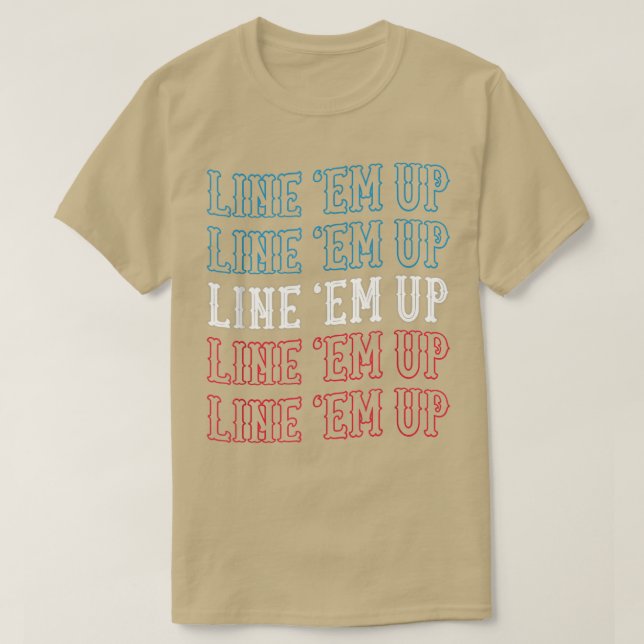 Rad upp Cute Land Western Cowgirl Red White T Shirt (Design framsida)