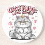 Råd: världsordningen i Stil" Underlägg<br><div class="desc">Visa upp din ultimata kattälskarstatus med roligten "Catitude: Level Expert" t-shirt! Den här komfierade garantin är en perfekt för alla som vet hur man styr med kattdjurets charm. Den har en underbar fluffy katt med ett litet krona och lekfullt tass avtryck. Underbar för vardaglig bära, slumrande eller som en söt...</div>