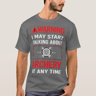 Rad-varningskaraktär Archer Arrow Arrows Bow T Shirt