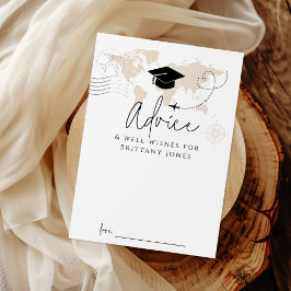 Råd World Map-resekort för Studenten-spel Inbjudningar