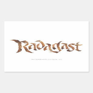 RADAGAST™ Name Textured Rektangulärt Klistermärke