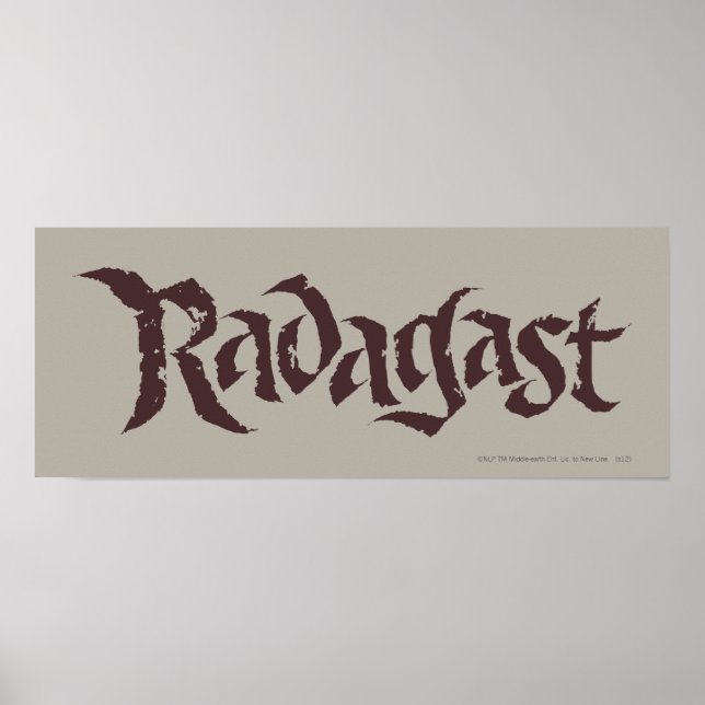 RADAGAST™ Namn Solid Poster (Framsidan)