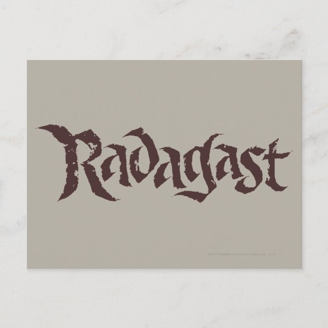 RADAGAST™ Namn Solid Vykort (Framsida)