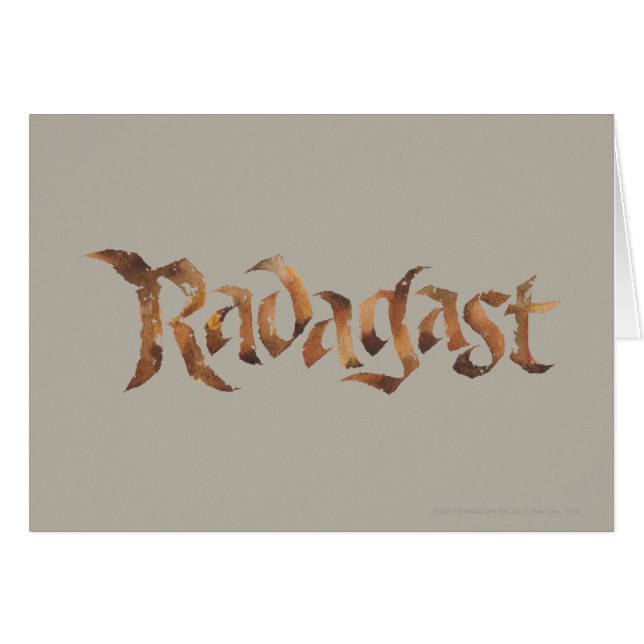RADAGAST™ Namn texturerad Hälsningskort (Framsidan Horizontal)