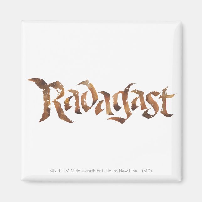 RADAGAST™ Namn texturerad Magnet (Framsidan)