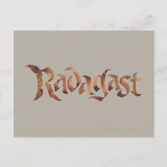 RADAGAST™ Namn texturerad Vykort (Framsida)