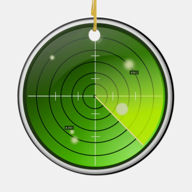 Radar Julgransprydnad Keramik (Baksidan)
