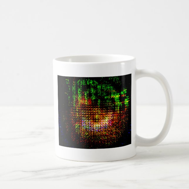 radar kaleidoscope mönster kaffemugg (Höger)