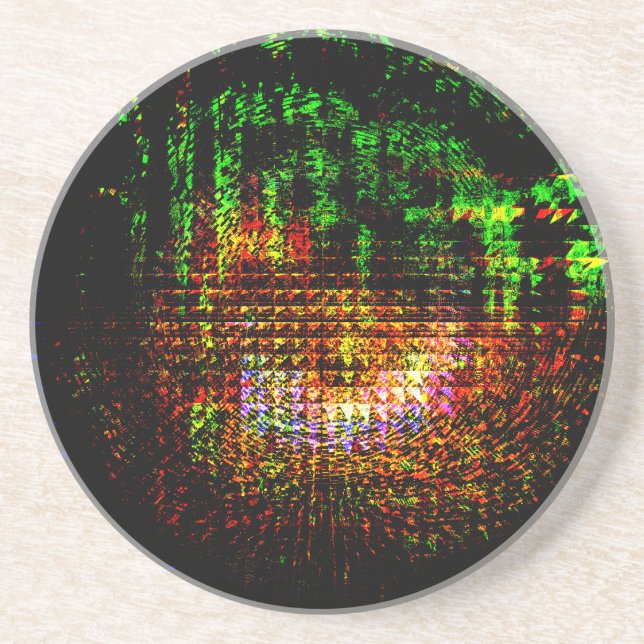 radar kaleidoscope mönster underlägg sandsten (Framsidan)