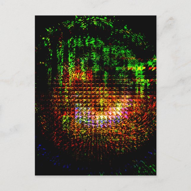 radar kaleidoscope mönster vykort (Framsida)