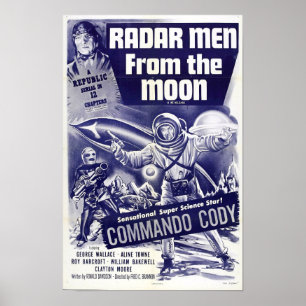 Radar Manar från Måne Poster