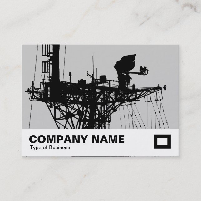 Radar Mast - Light Grått Visitkort (Framsida)