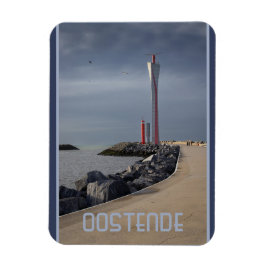 Radar Torn, Oostende Habour, Belgien Magnet